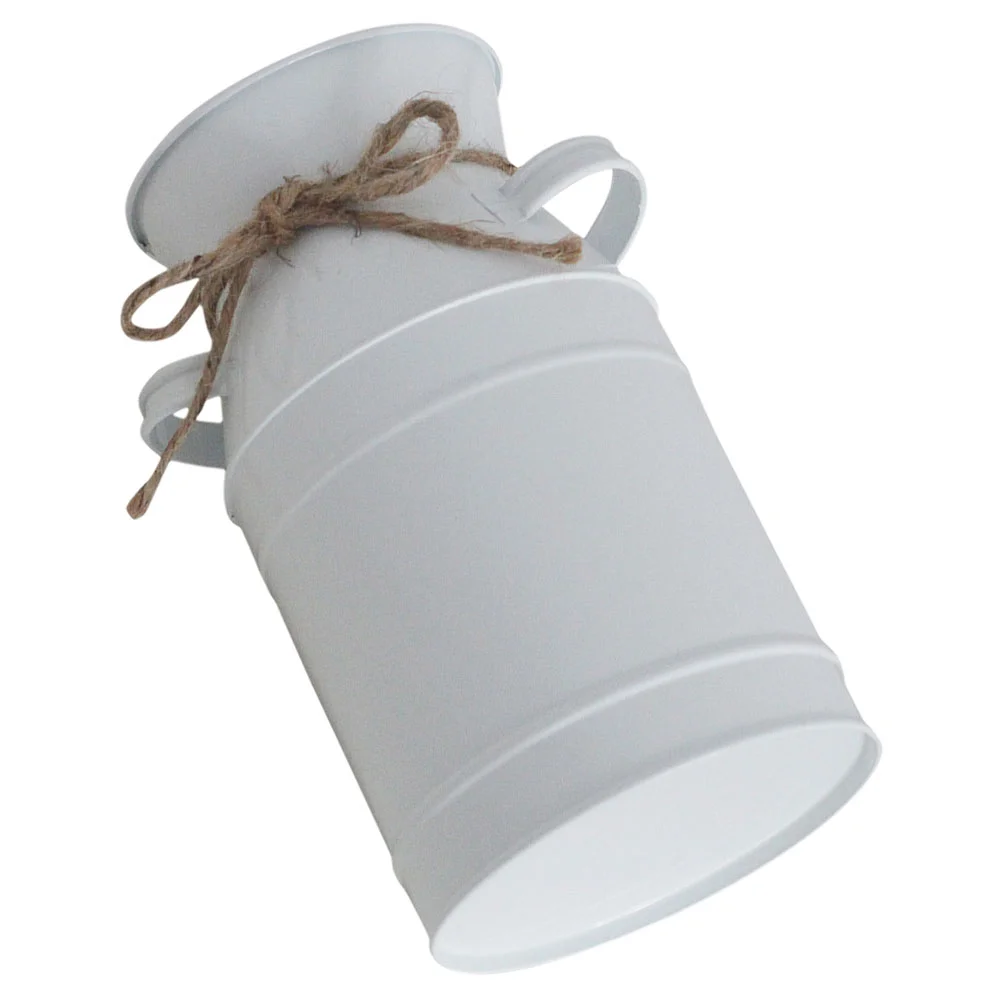 

Wedding Decoration Household Vase Metal Planter Vase Metal Flower Holder Milk Jug Vase Decorative Flower Holder