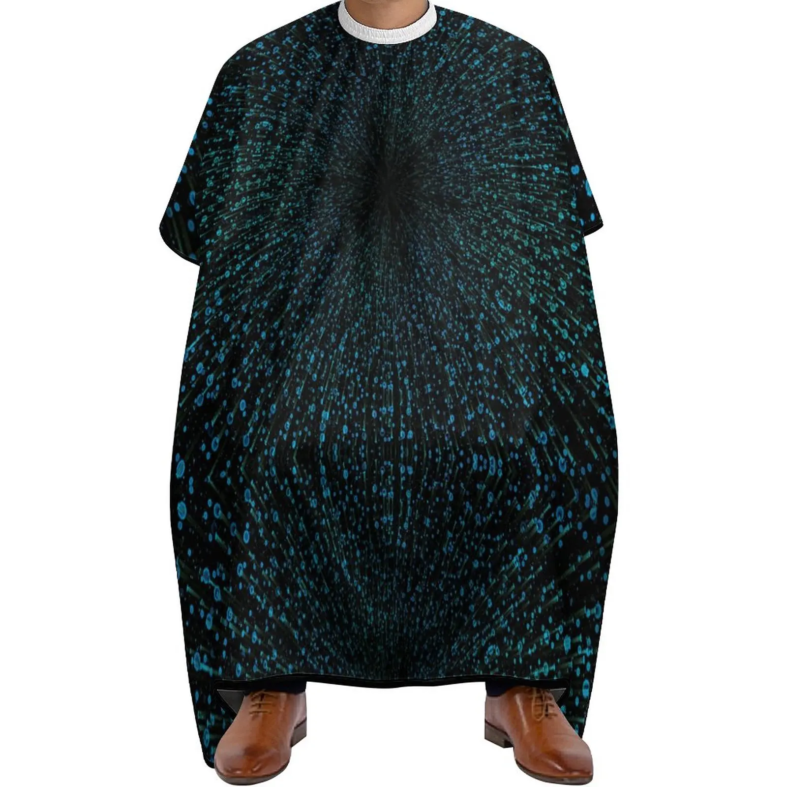 

Professional Barber Cape Polyester Hair Cutting Salon Cape Water And Stain Resistant Apron Cutting Hair Burst Water Drop