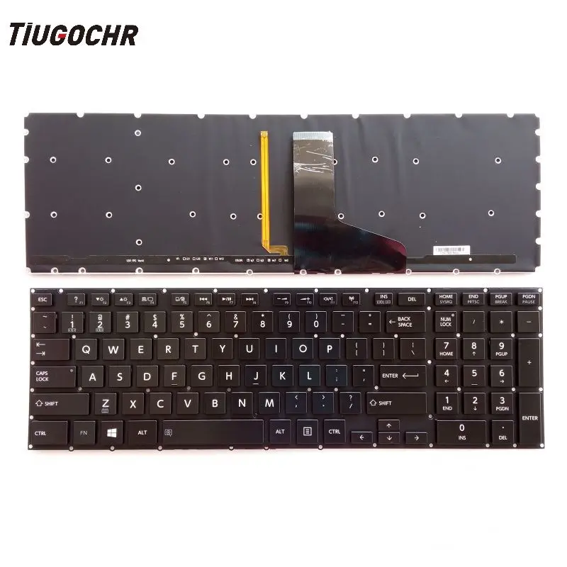 

New Toshiba Satellite P50-A P50T-A P55-A P55T-A P70-A P75-A Keyboard Backlit US