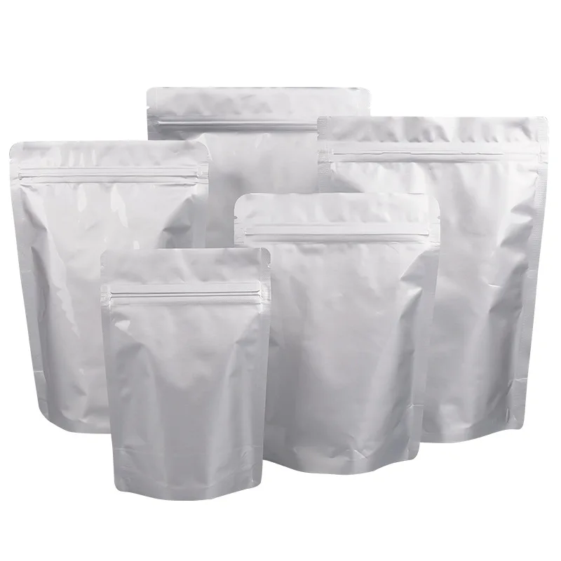 

10pcs 20silk Thick Aluminum Foil Kitchen Food Rice Nut Packing Bag Packaging Zip-lock Bags Seal Storage Bag