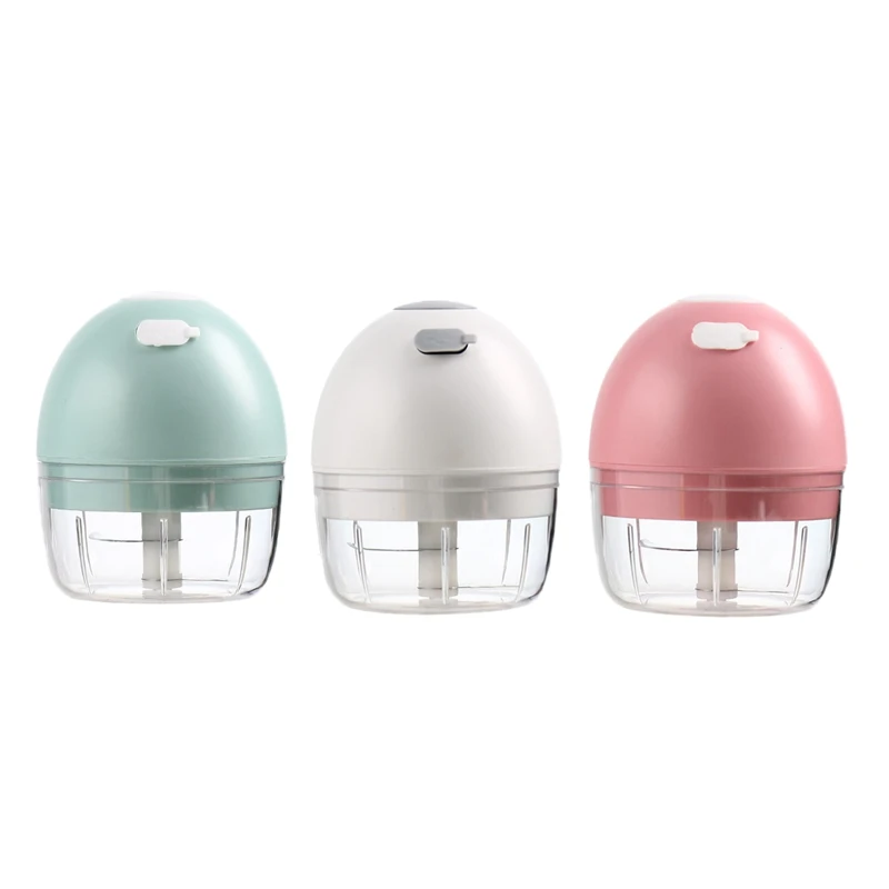 

Mini Electric Food Chopper 150Ml,Portable USB Garlic Grinder Blender Slicer Processor Machine for Fruits Meat Nuts