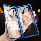 Защитный флип-чехол, магнитный двухсторонний стеклянный чехол для Xiaomi Mi 8 9 SE 9T 10T 10 Pro CC9E 11 Lite A3 Poco M3 F3