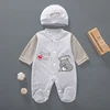 Baby Girl and Boy Clothes Newborn 0 12 Months Dog Chinchilla Spring and Autumn Cotton Soft Skin Wearing a Hat and Climbing Suit 3