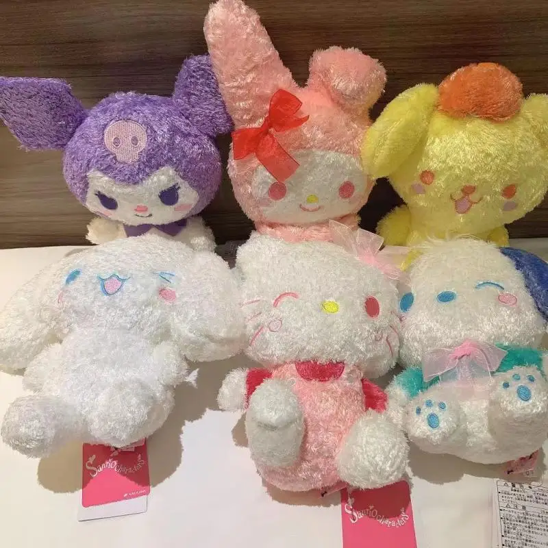 

20Cm Kawaii Sanrio Plush Hello Kittys Mymelody Kuromi Cinnamoroll Accessories Cute Beauty Plushies Soft Toys for Girls Gift