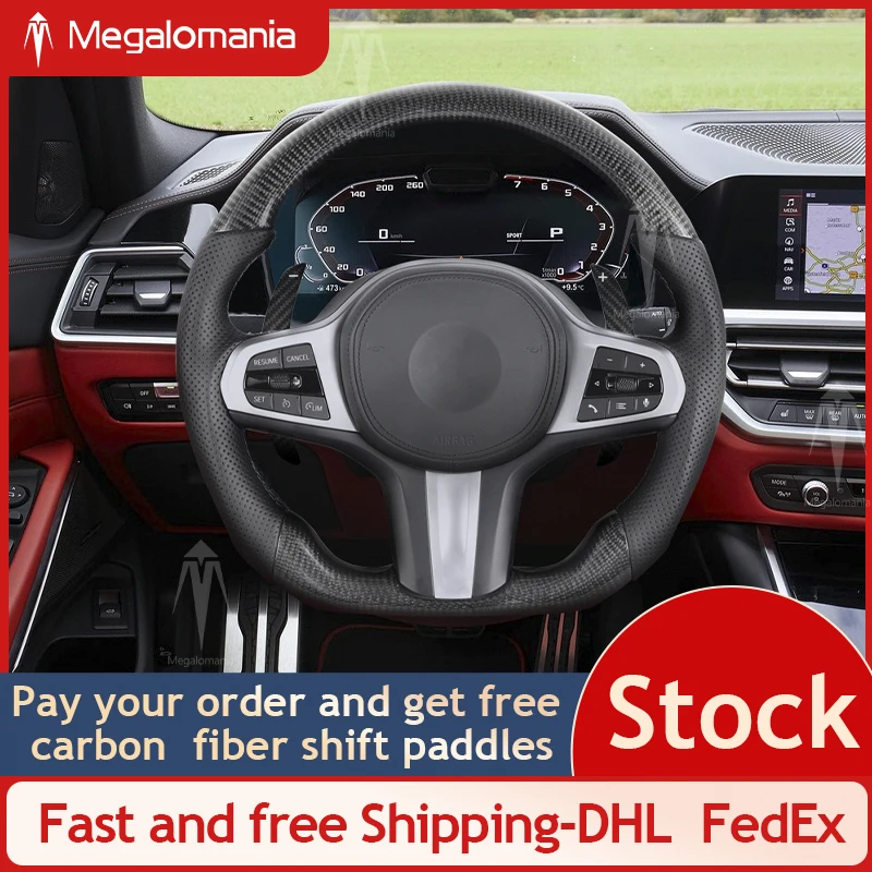 Рулевое колесо из углеродного волокна для BMW G20 G28 G29 G30 G32 G38 G31 G11 G12 G14 G15 G05 G06 G01 G02 G70 X3