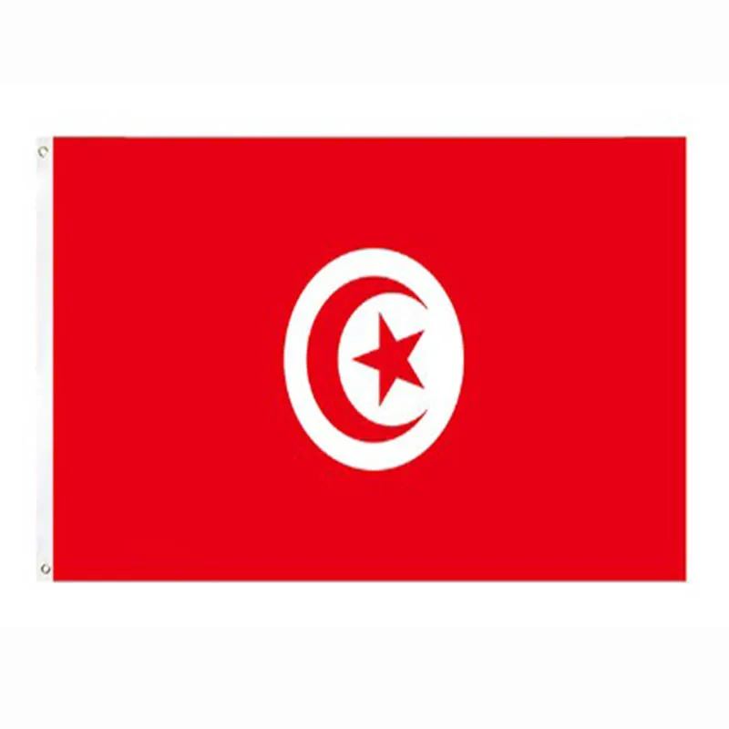 

90*150CM Tunisia Country Polyester Flag Banner For Decoration