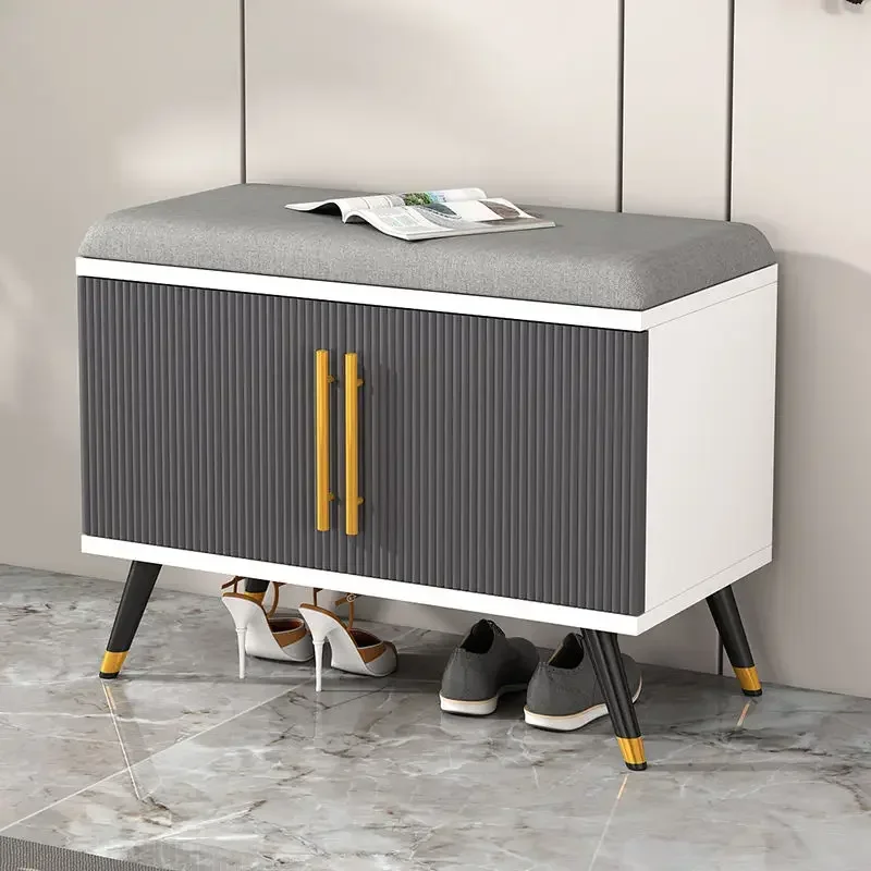 Роскошные деревянные шкафы для обуви шкаф хранения в прихожей скамейка балкона