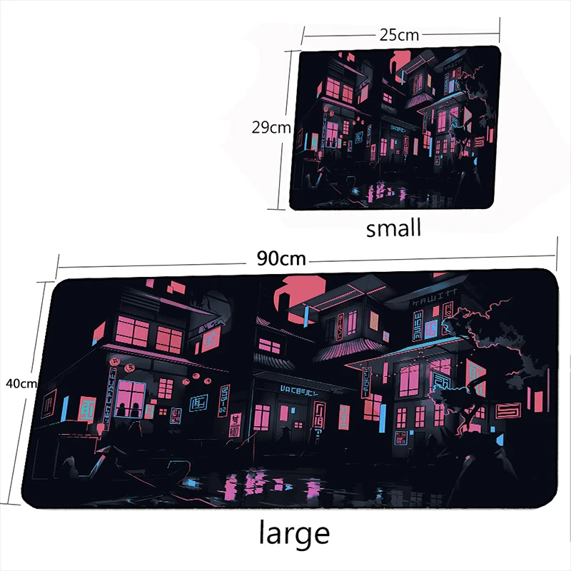 creative japanese architecture 400x800mm mouse pad large waterproof mousepad gaming accessoroes laptop gamer keyboard desk mat free global shipping