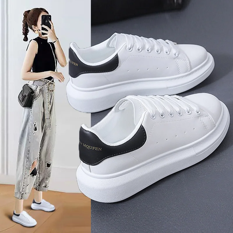 

Spring and summer new women's shoes fashion versatile leisure entertainment solid color small white shoes women's low top casual