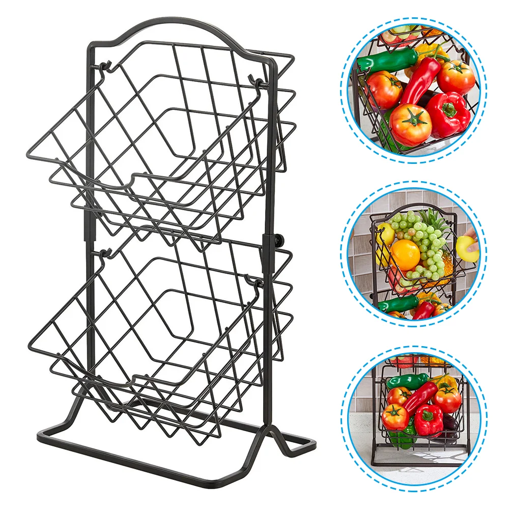

1Pc Nordic Style Storage Rack Fruit Basket Multifunctional Storage Shelf
