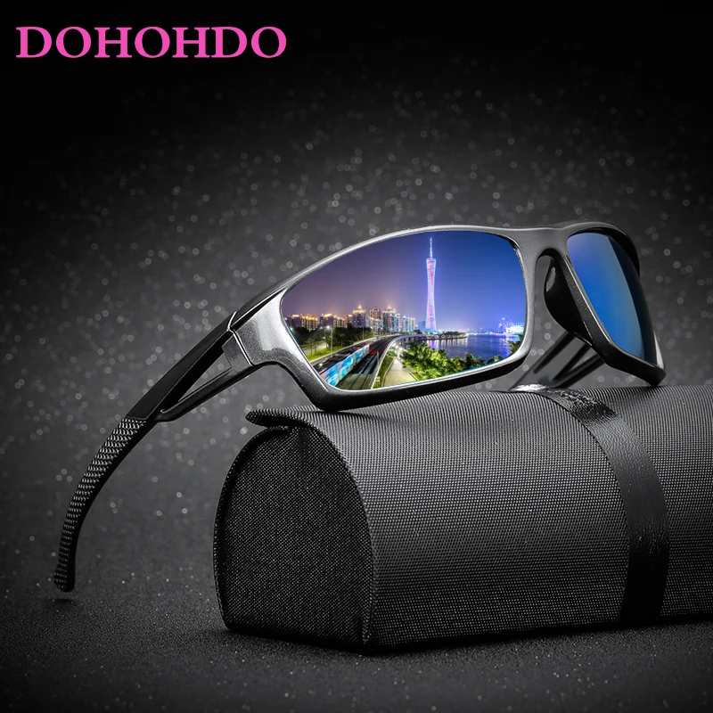 

DOHOHDO Men Women New Classic Polarized Sunglasses Brand Design Driving Square Frame Sun Glasses Male Goggle UV400 Gafas De Sol