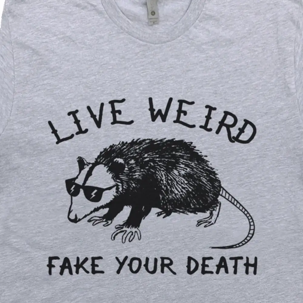 Футболка Possum необычный Забавный дух животного потрясающий оптисум для живой