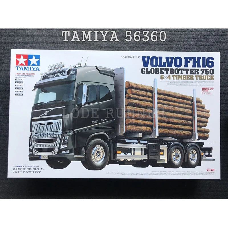TAMIYA RC грузовик 1/14 FH16 750 6X4 контейнерный прицеп деревянный 56360 комплект модели