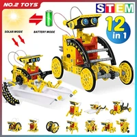 stem toys 12 in 1 solar robot kits creative educational toys solar powered robot toy science kit building blocks toys for 8 10