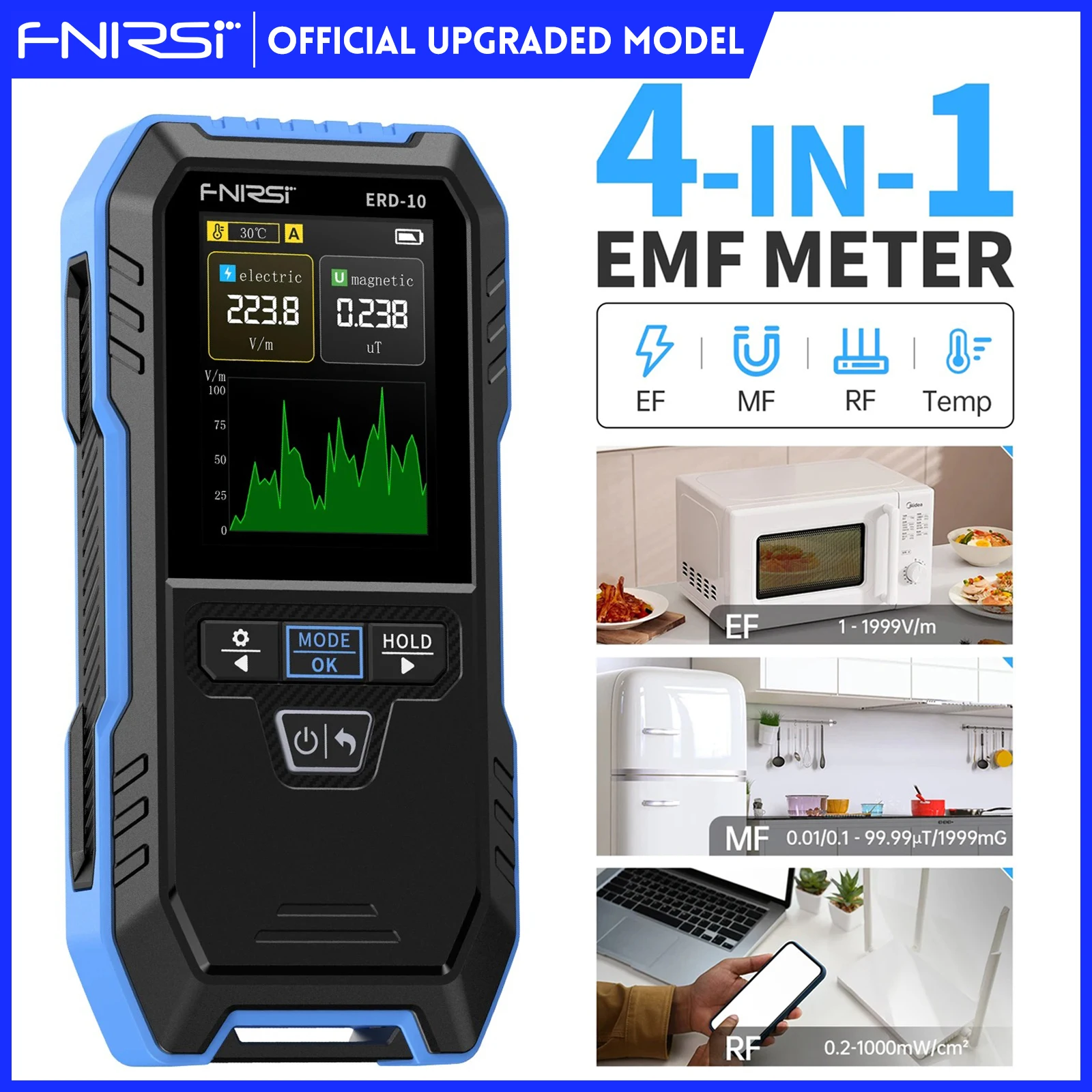 

FNIRSI ERD-10 Детектор электромагнитного излучения