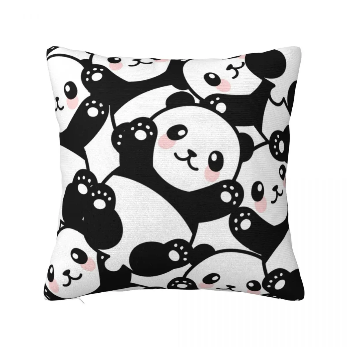 

Panda Pillowcase Printed Polyester Cushion Cover Decorative Cartoon Animal Nature Pillow Case Cover Sofa Zipper 45X45cm