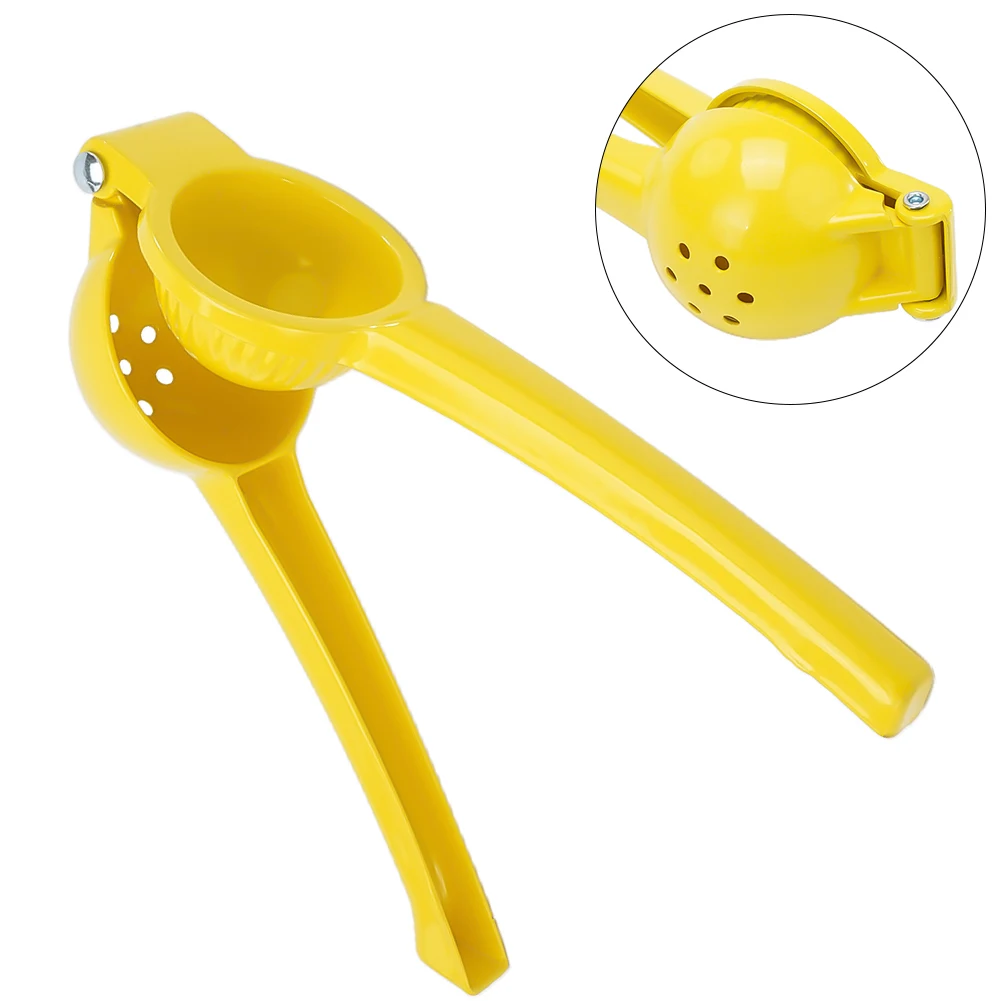 

Brand New Lemon Squeezer Juicer Yellow 2 In 1 20*6*4cm Aluminium Alloy Juice Lime Juice Maker Manual Lemon Clamp