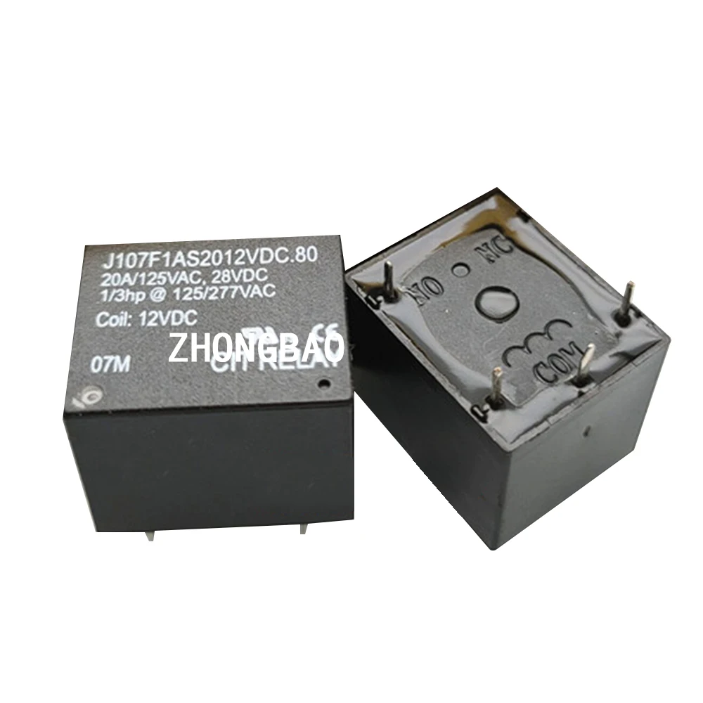 

100% Original genuine Relay J107F1AS2012VDC.80 12V 20A 12VDC