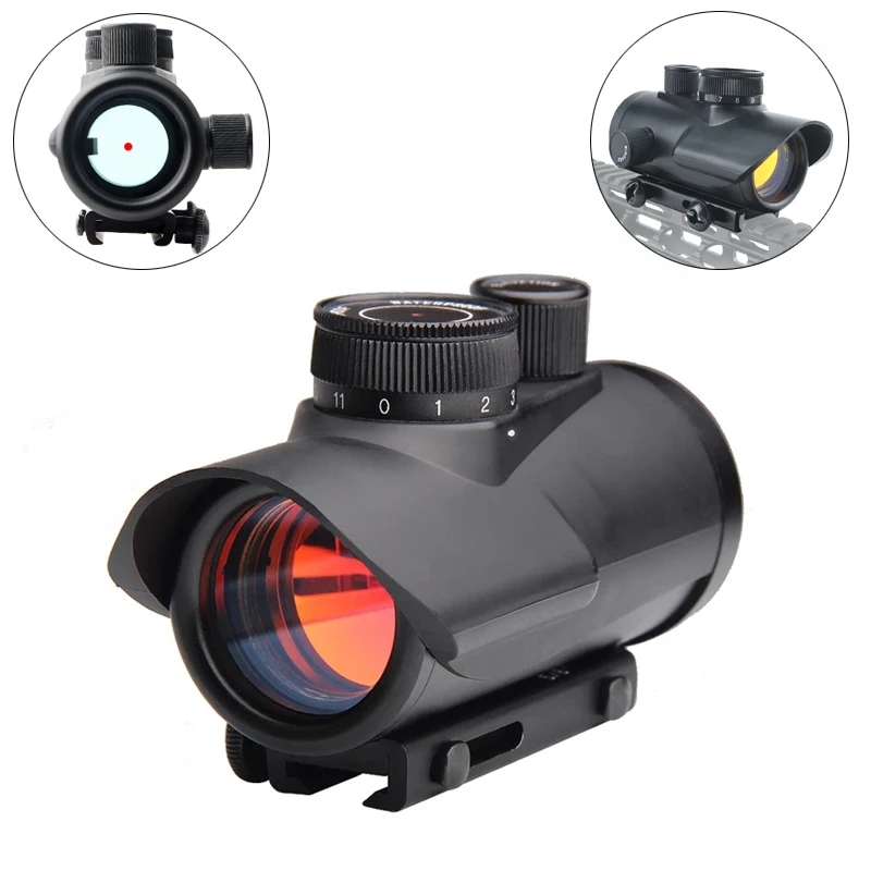 

Tactical 1x30mm Holographic Red Dot Sight Scope Optical Collimator Fit Both 11mm & 20mm Weaver Rail Mount For Airsoft Hunting