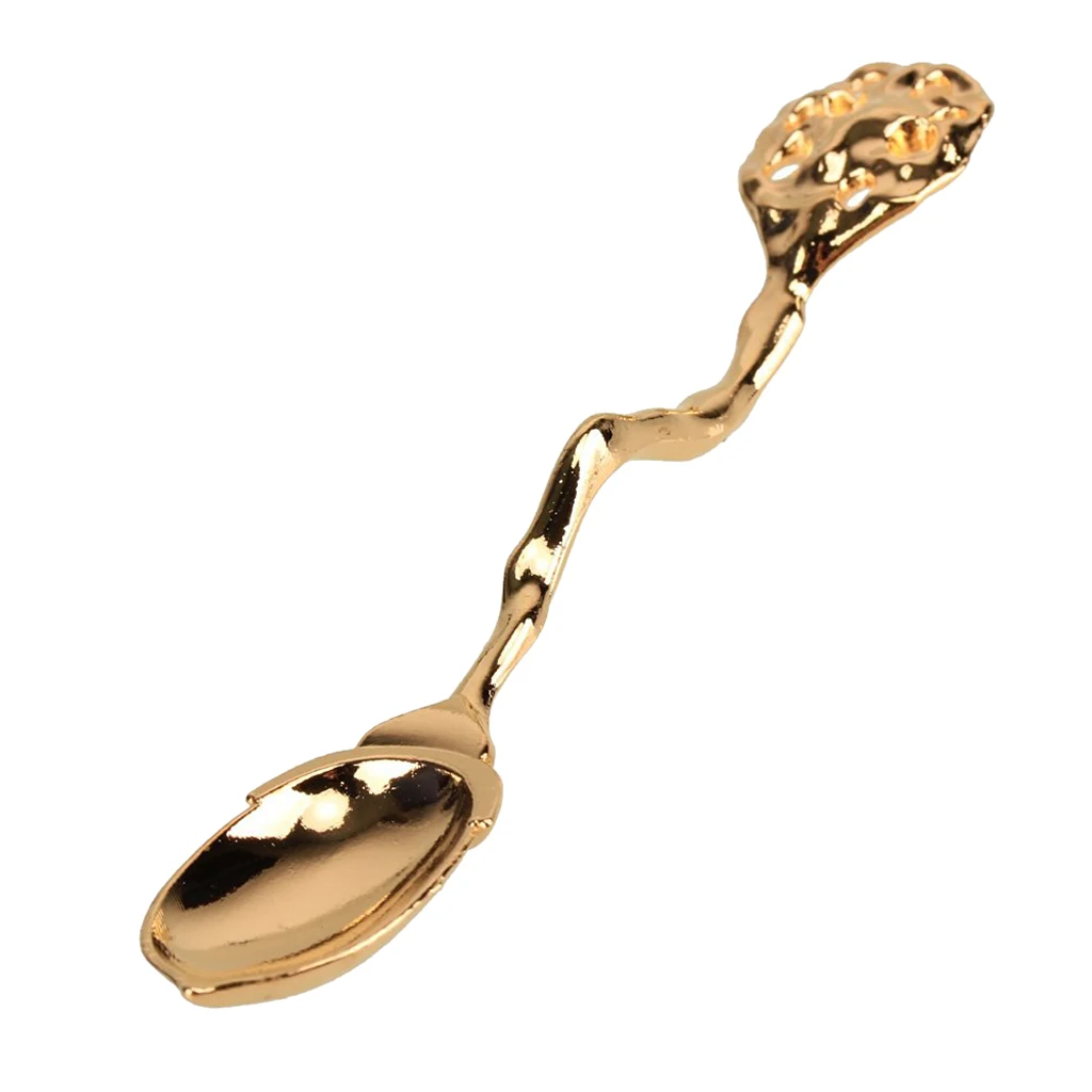 

Красивая винтажная кофейная ложка в форме фруктов, десертная ложка для приправ