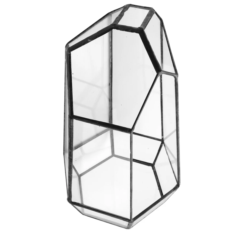 

House Greenhouse Hexagonal Glass Vase For Fee Garden Miniature Mini Landscape