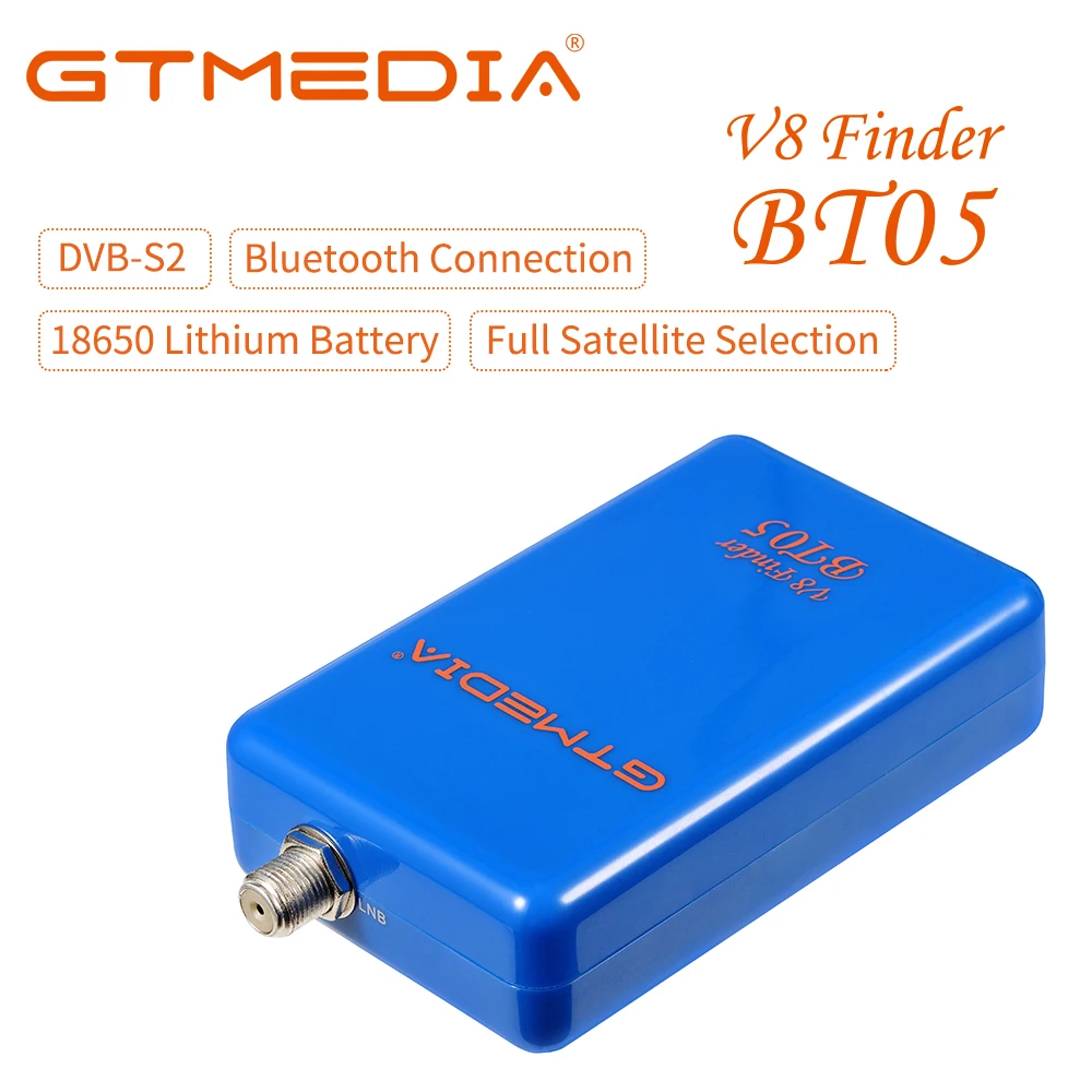 Фото GTMEDIA V8 Finder BT05 DVB-сателлитный измеритель сигнала, портативный DVB-S2 поисковик сигнала с Bluetooth-подключением, обновление через приложение для Android и iOS. №2