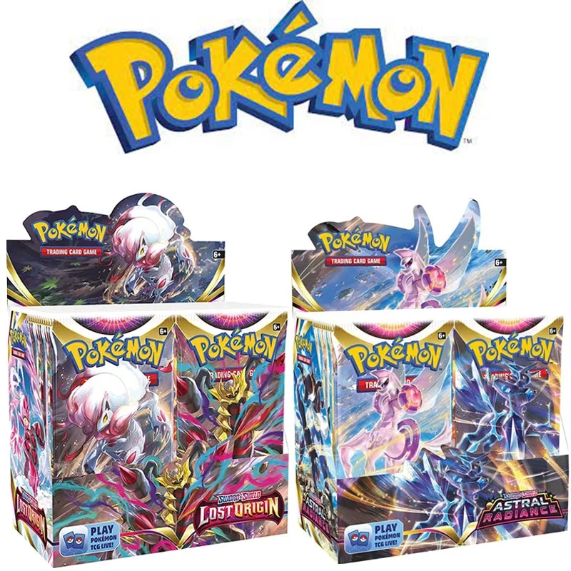 

2022 NEW Pokemon English Trading Card Game Sword Shield Fusion Strike Collecting Box Energy Trainer Tag Team toy Children's gift