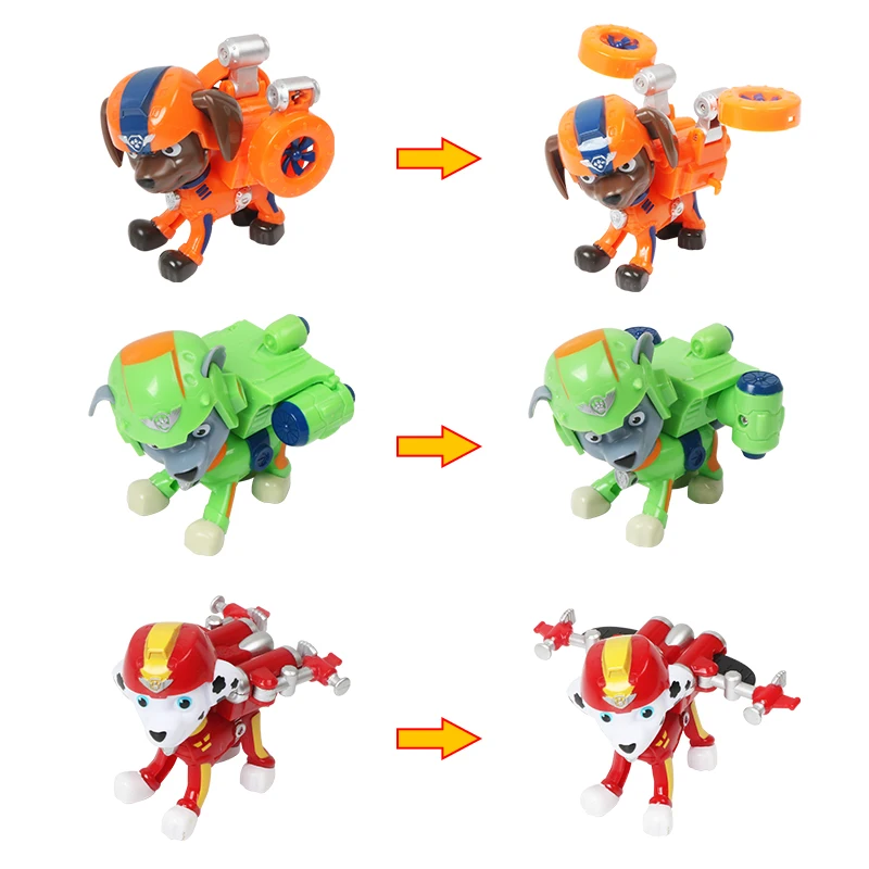 Модель автомобиля Щенячий патруль аниме-фигурка щенка Скай Маршалл собачий Чейз