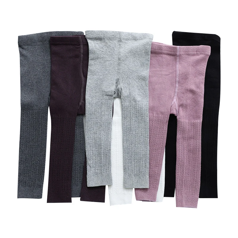 

Baby Girls Princess Tights Baby Girls Leggings Children Trousers Knitting Solid Color Spring Autumn Kids Cotton Leggings