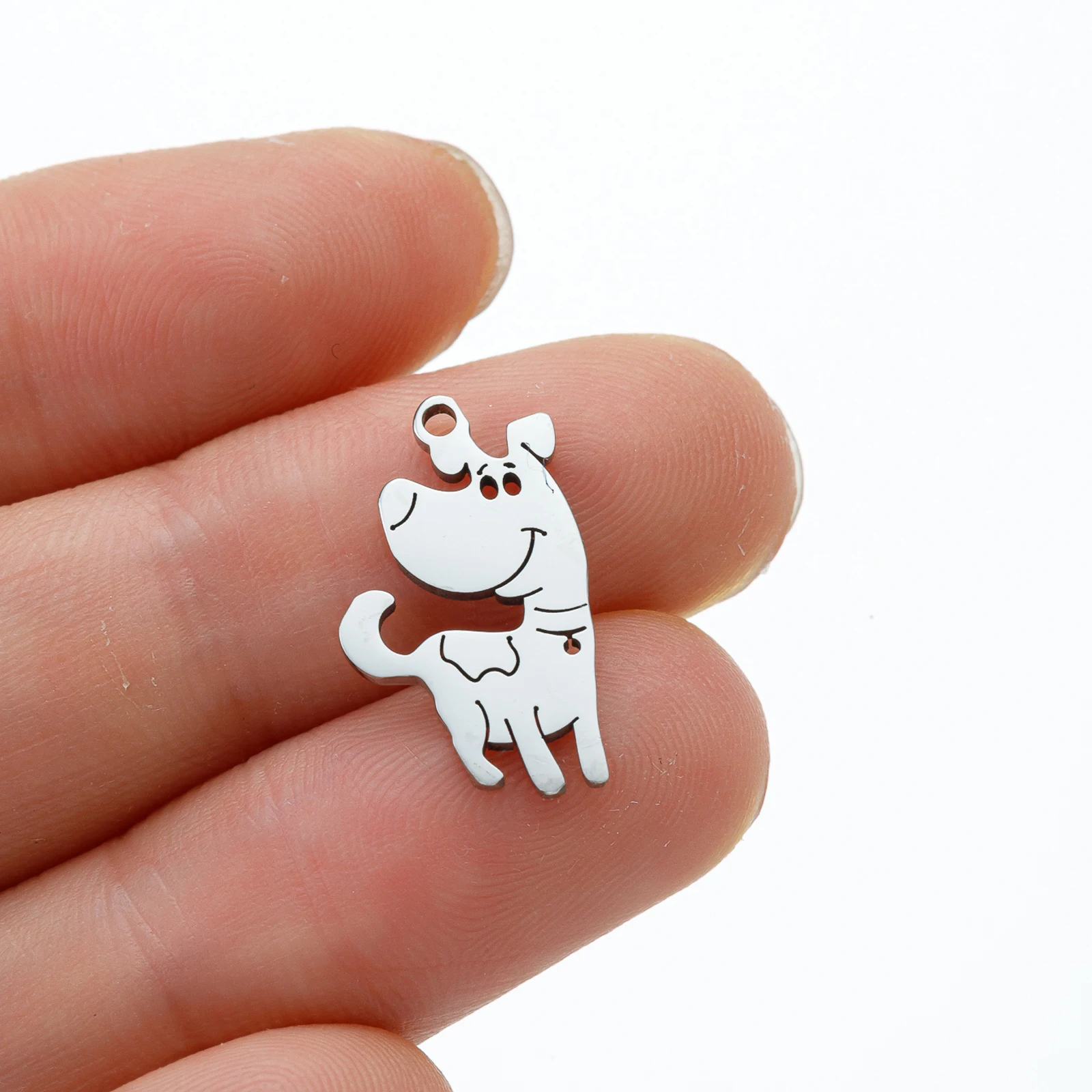 Shuangshuo 5 шт./лот подвески милая собака 17x10 мм изготовление DIY ручной работы из