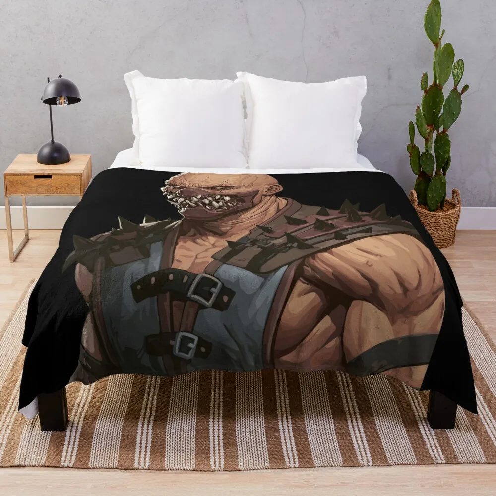 Одеяло Mortal Kombat Baraka роскошное лохматое мягкое плюшевое одеяло в клетку для волос