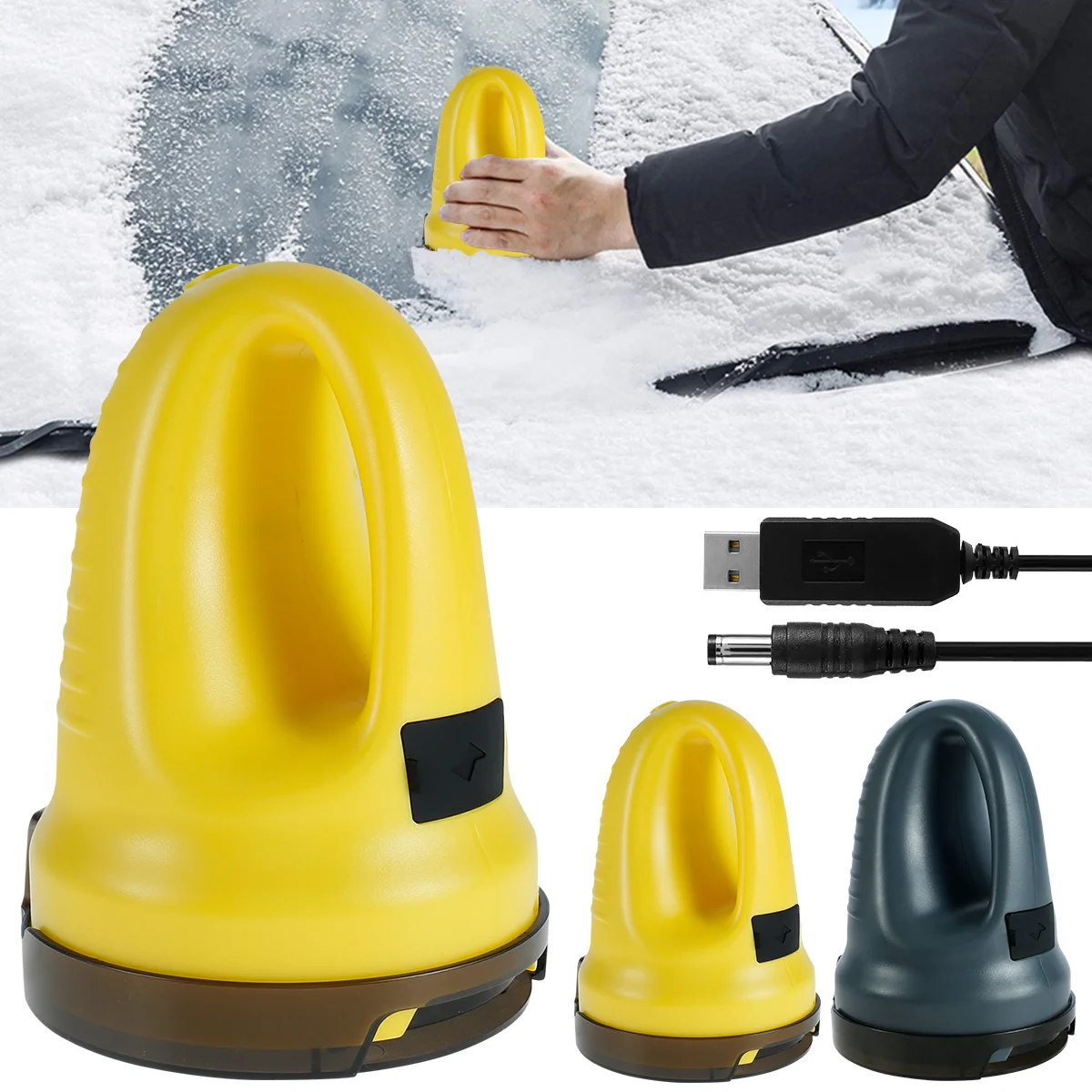 

Автомобильный скребок для льда, электрический снег с подогревом, USB Перезаряжаемый скребок для льда, автомобильный скребок для лобового сте...