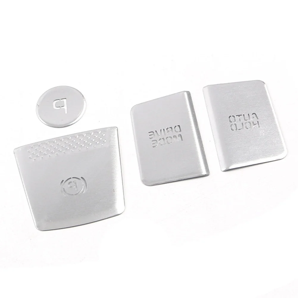 

For Kia Carnival KA4 2021 2022 Aluminum Alloy Car Engine Start Stop Push Cover Handbrake Button Cover Trim