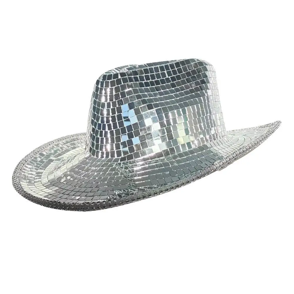 

Ковбойская шляпа для дискотеки с блестками и зеркальными блестками