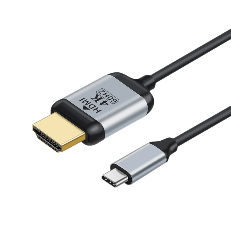 

Type-C Male To HDMI HD Cable 4K260HZ Adapter Cable Video HD Adapter Cable 1.8M Aluminum Shell