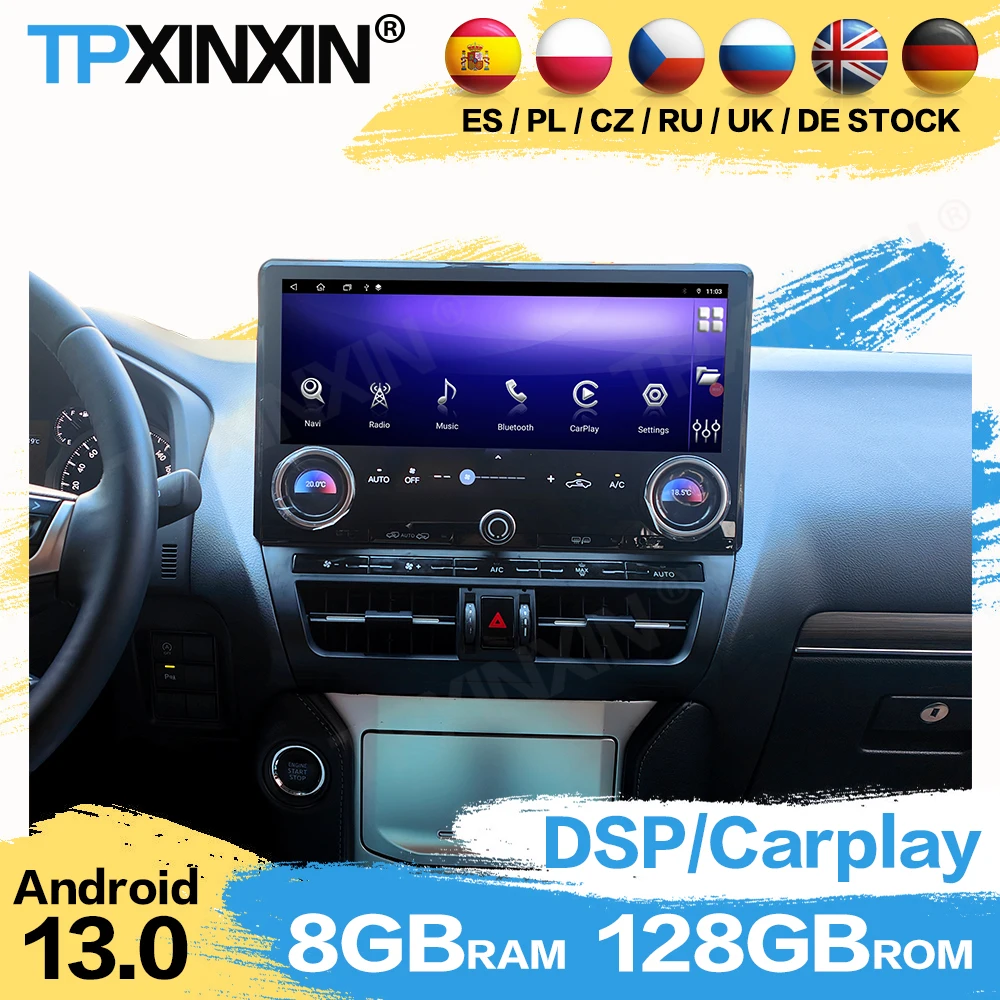 Coche Android для Toyota LAND CRUISER PRADO обновление Lexus GX550 2010 ~ 2022 GPS Navi плеер автомобильный