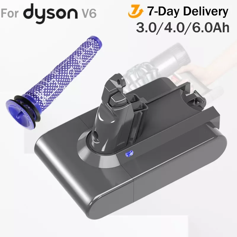

For Dyson V6 Battery Vacuum Cleaner Battery For Dyson V6 Fluffy V6 Animal SV03 SV05 SV07 SV09 DC62 DC58 DC59 DC61 DC74 DC72