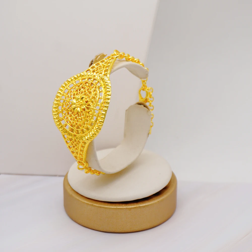 France Luxury Dubai Gold Color Jewelry Set For Women African Bridal Wedding Necklace Earrings Bracelet Ring Set Party Gifts