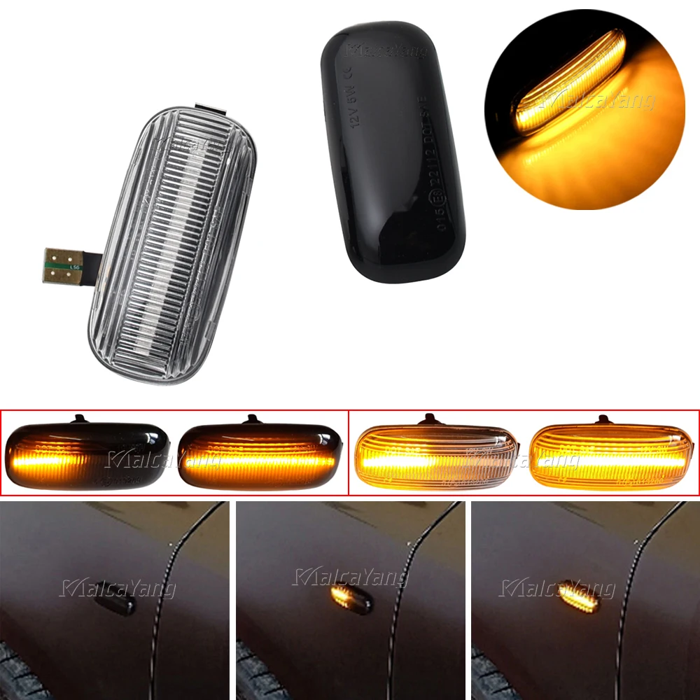 

Car Side Marker Light LED Dynamic Turn Signal Sequential Blinker For Audi A3 S3 8P A4 S4 RS4 B6 B7 A6 S6 RS6 C6 2005 - 2008