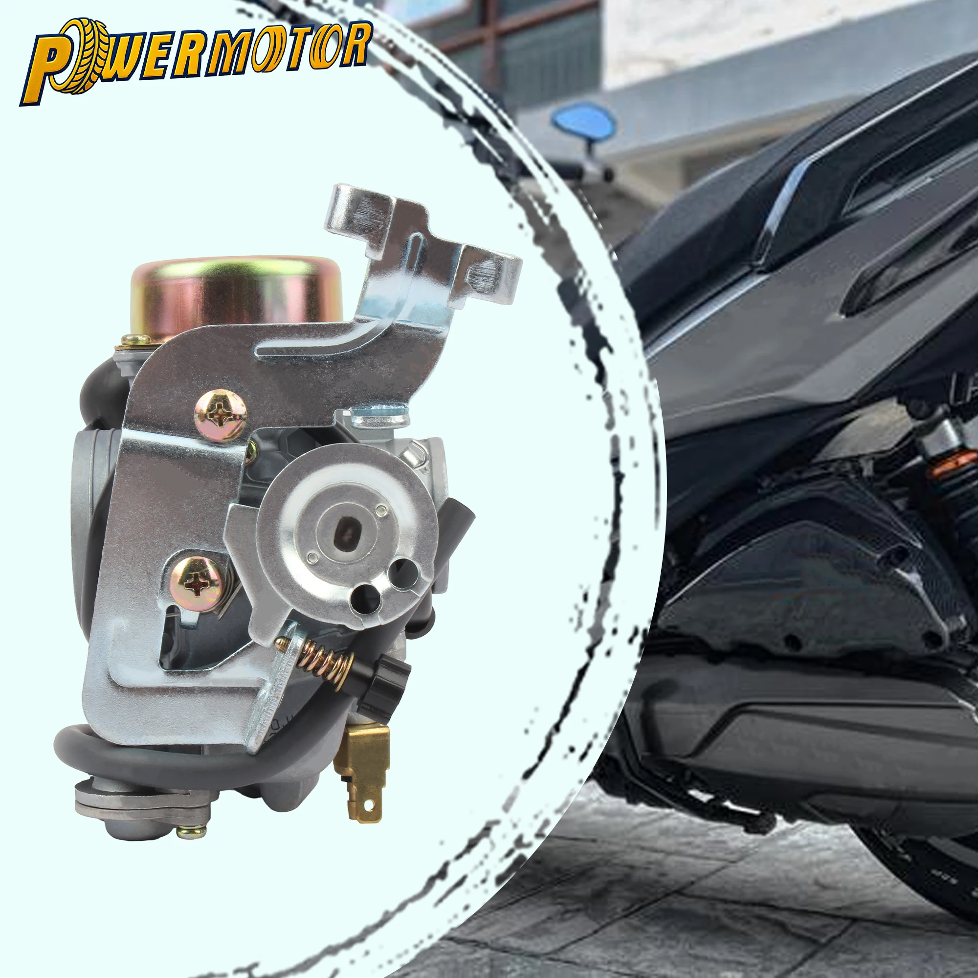 Фото CVK30 мотоцикл CVK 30 мм карбюратор для Keihin GY6 150-250CC TANK 260 скутеры ATV уличный велосипед запасные аксессуары №1
