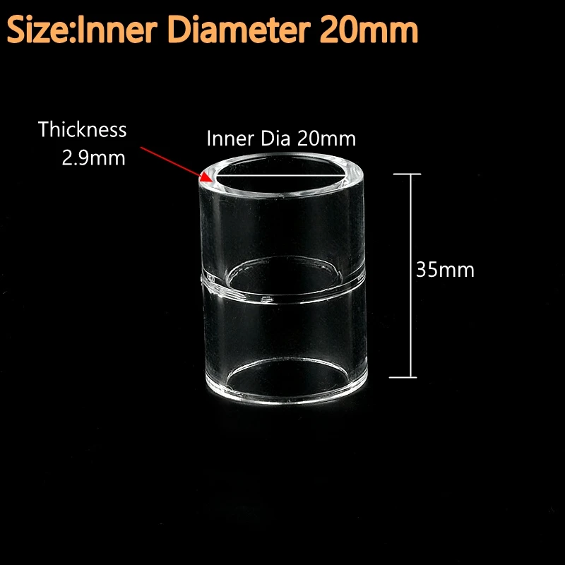 Акриловые прямые соединения для аквариума SHSMFC 16/20/25/32 мм