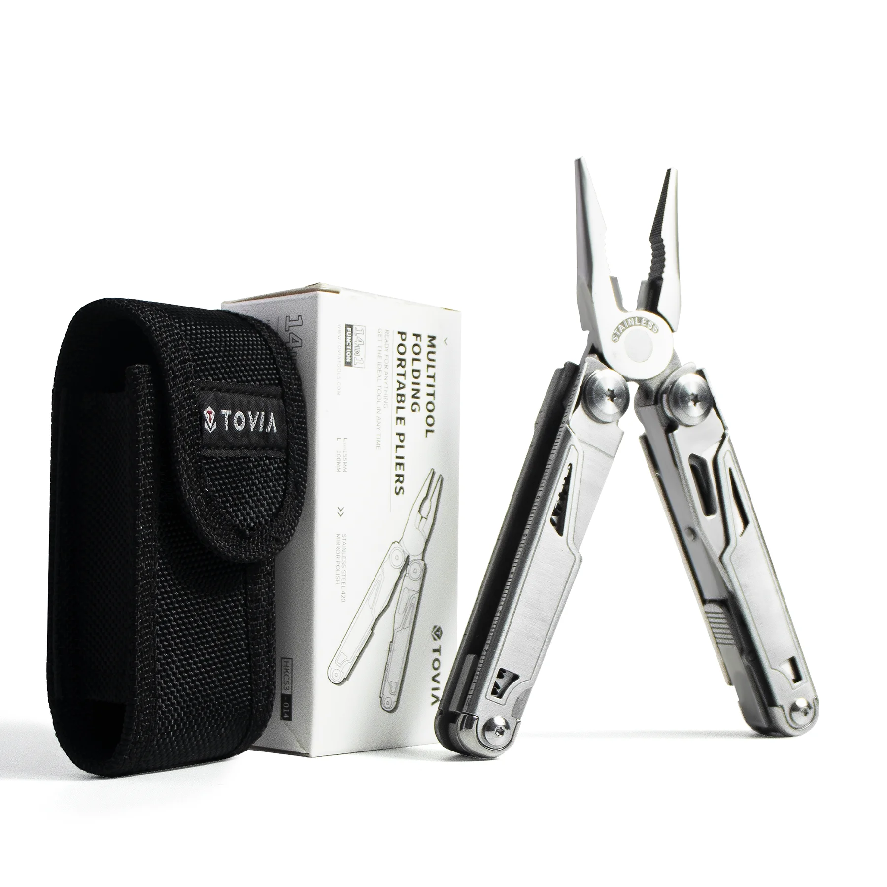 

SCIMAKER14 in 1 Multitool Pliers Camping Folding Knife Tool Outdoor Multi Plier Wire Stripper Stainless Steel Hunting Knife Tool