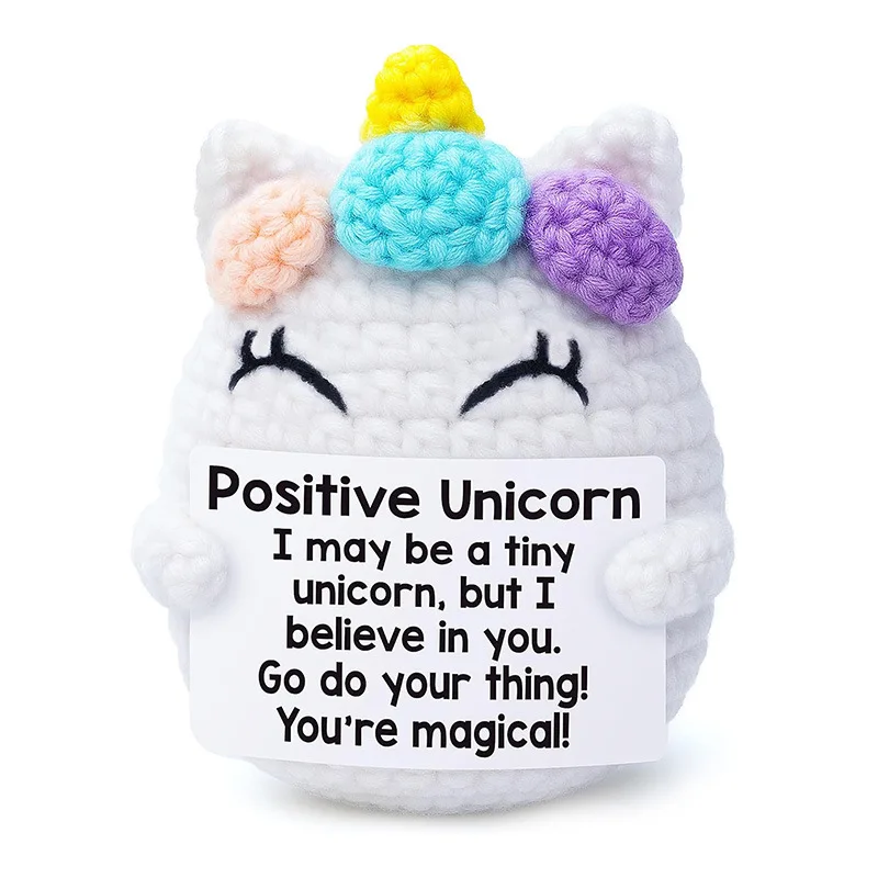 

Вязаная кукла-единорог