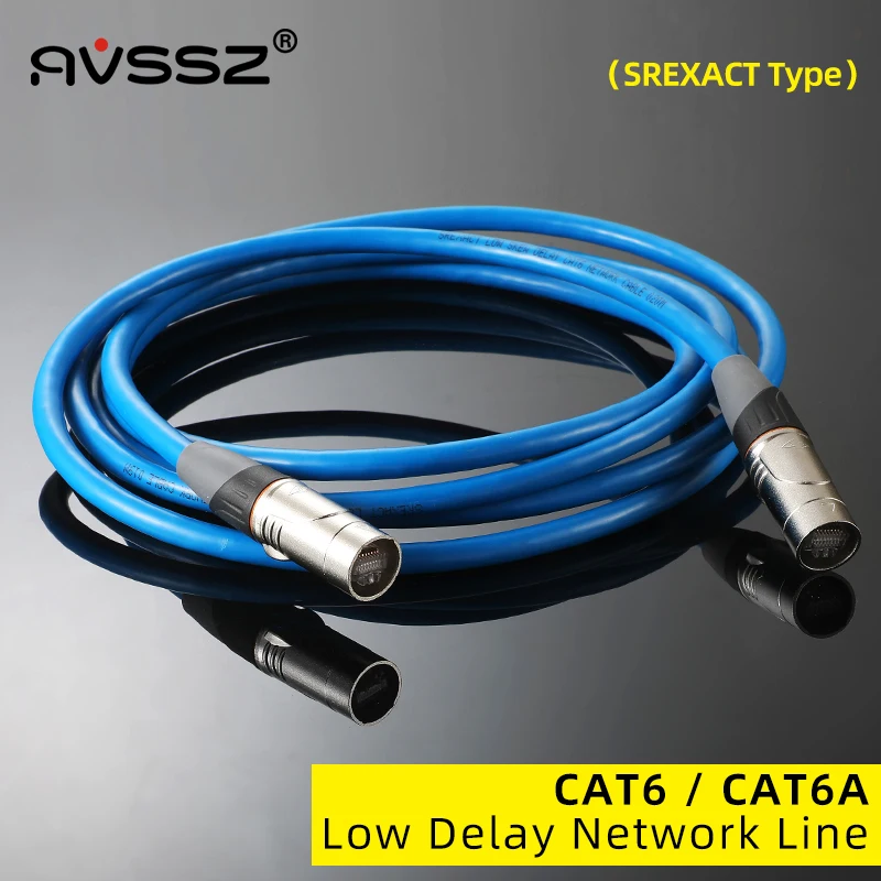 Сетевой Ethernet-Кабель AVSSZ CAT6 CAT6A с низкой задержкой, SREXACT кабель, NEUTRIK Ethernet RJ45, штекер, соединитель, гигабитный цифровой миксер
