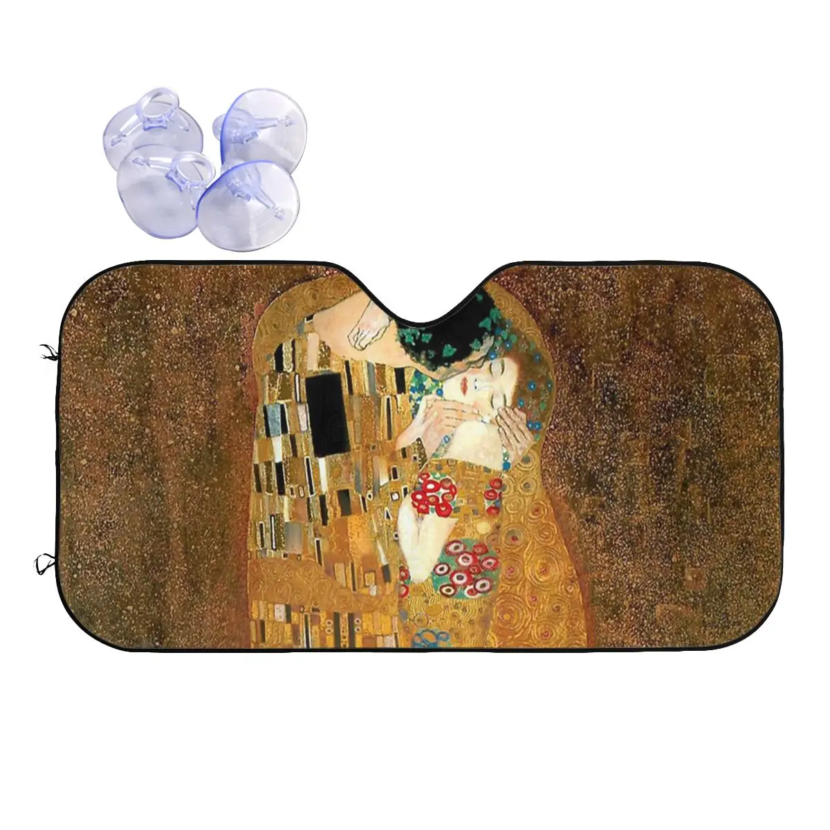 

Klimt Kiss Sunshade Windscreen Gustav Klimt Freyas Art Fashion Cover Front Block Window Sunshade Visor Accessories Covers