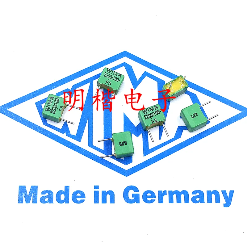 Бесплатная доставка 10 шт./30 шт. WIMA немецкий конденсатор FKP2 100 в 0 0022 мкФ 2200пф 222 P = 5