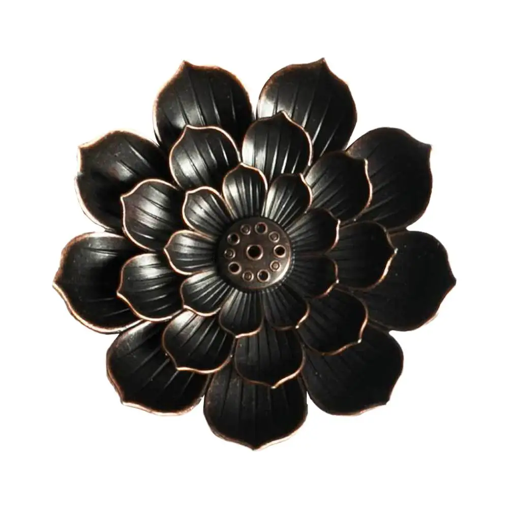 Подставка для курильницы сплав в форме лотоса буддистская тарелка сандаловое