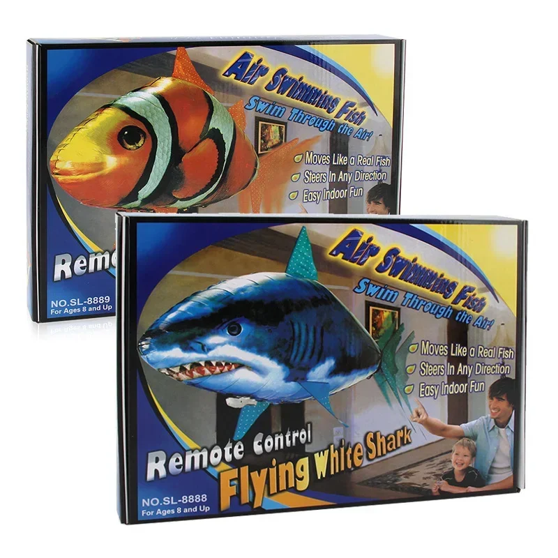 

Zhenwei Remote Control Flying Fish Inflatable Helium Shark Clown Air Swimmer Toys Nemo Toy Rc Shark