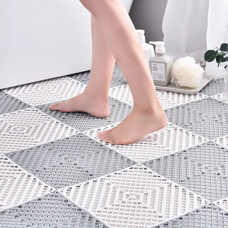 

Waterproof Non-Slip Bathroom Floor Mat, Splicing Mat,Household Toilet,Shower Room,Stitching,30x30cm,2Pcs,4 Pcs,6 Pcs,8 Pcs,12Pcs