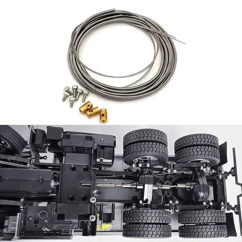 

Metal Servo Pull Wire Differential Lock Wire for 1/14 Tamiya RC Truck Tipper SCANIA 770S VOLVO ACTROS AROCS MAN TGX VOLVO Parts